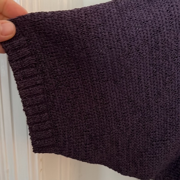 M, Deep Purple open Cardigan Sweater - Picture 4 of 5